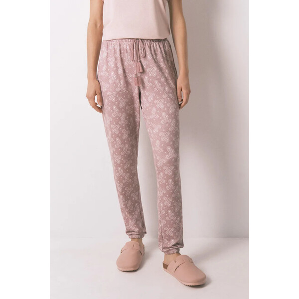 women'secret spodnie piżamowe  damska kolor różowy 3702293