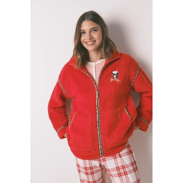 women'secret szlafrok SNOOPY  kolor czerwony 4412214