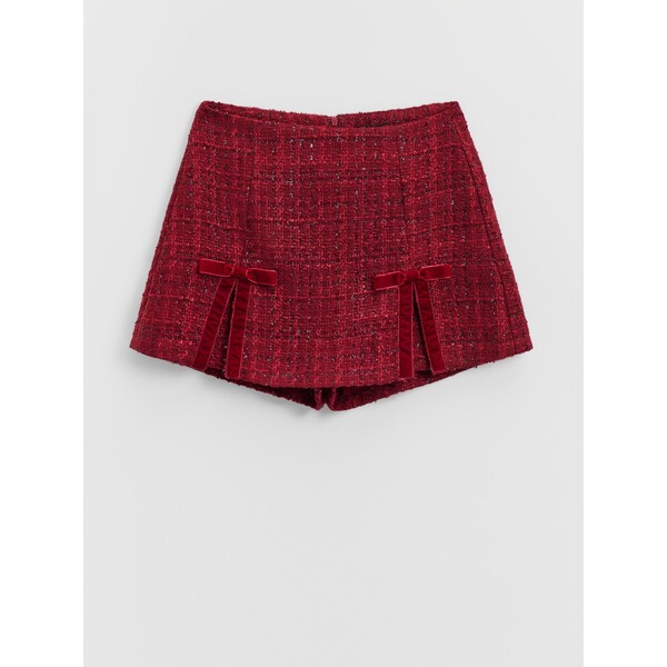 House Czerwone spódnico-spodenki z kokardkami 560HF-33X