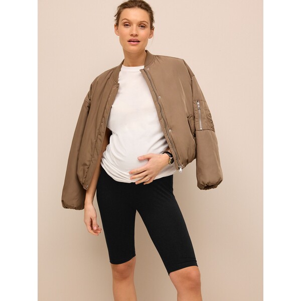 Next Czarny - Ciążowe szorty rowerowe Q84-804