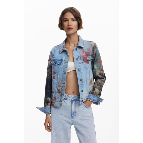 Desigual Kurtka jeansowa świeża 25WWEDX05053