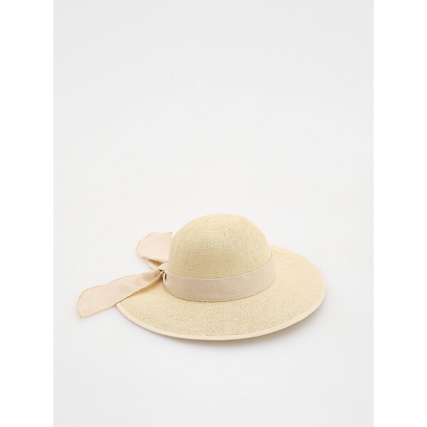 Reserved Słomkowy kapelusz z kokardą 685CO-02X