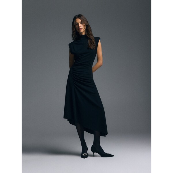 Reserved Asymetryczna sukienka midi 661HS-99X