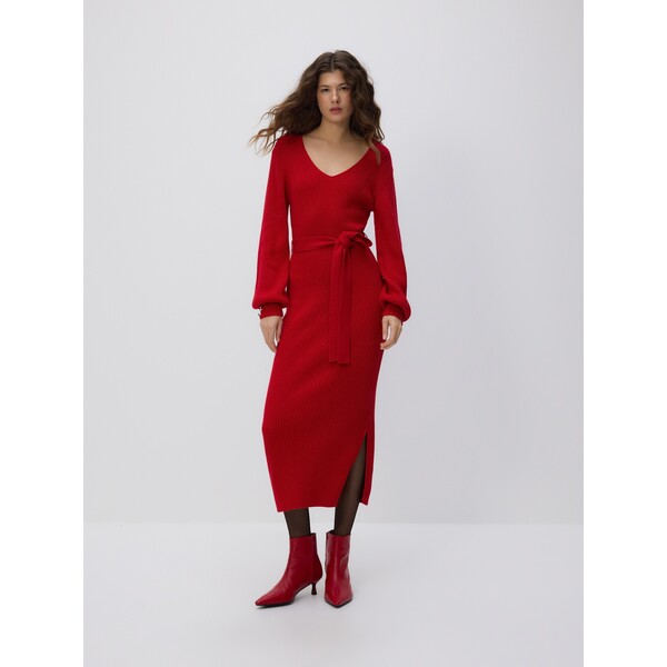 Reserved Sukienka z wełną 657IG-33X