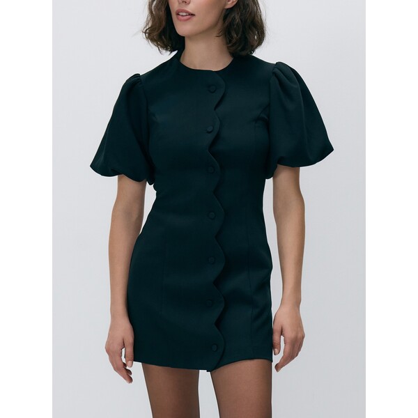 Reserved Sukienka z ozdobnymi guzikami 329HU-99X