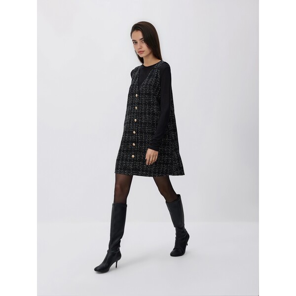 Reserved Tweedowa sukienka mini 101GP-MLC