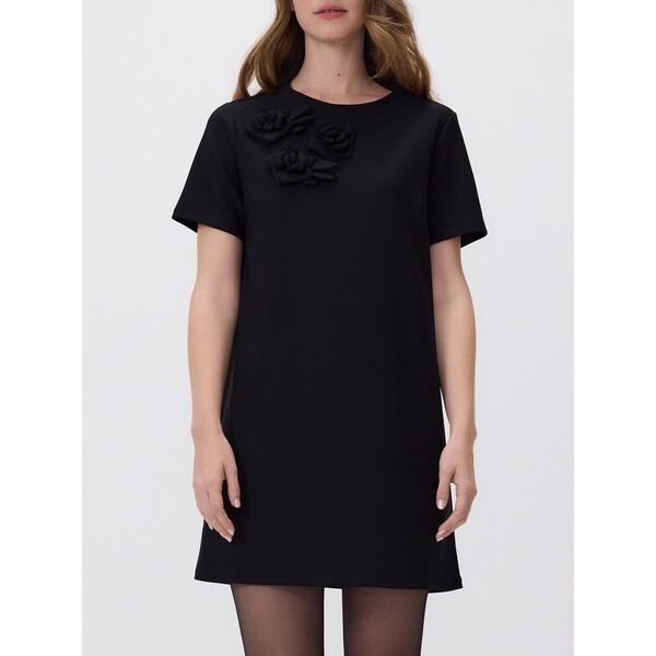 Reserved Sukienka z kwiatową aplikacją 652HS-99X