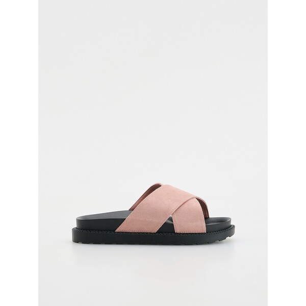 Reserved Klapki z szerokimi paskami 347CR-30X