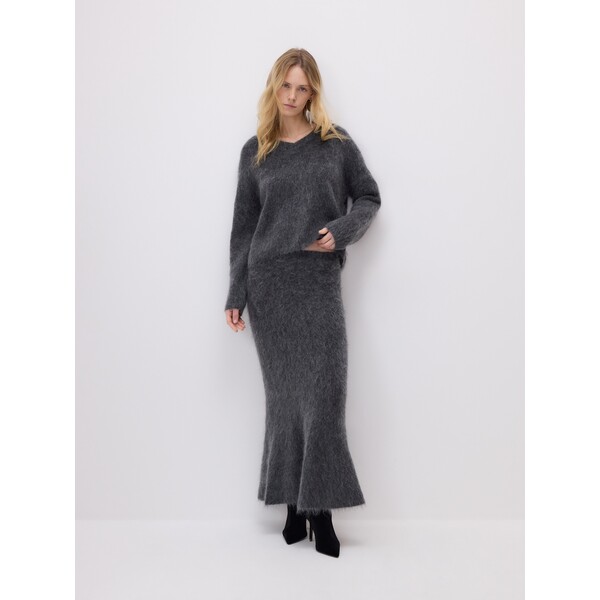 Reserved Spódnica maxi z wełną 099GS-90M