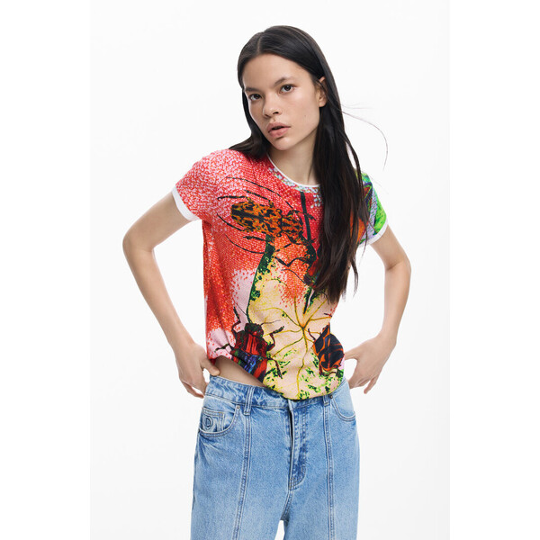 Desigual Koszulka zaprojektowana przez Mr. Christian Lacroix 26SWTK279019