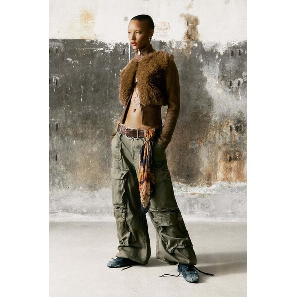 Desigual SWETER Z DZIANINY Z WŁOSKIEM 26SWJFX06000