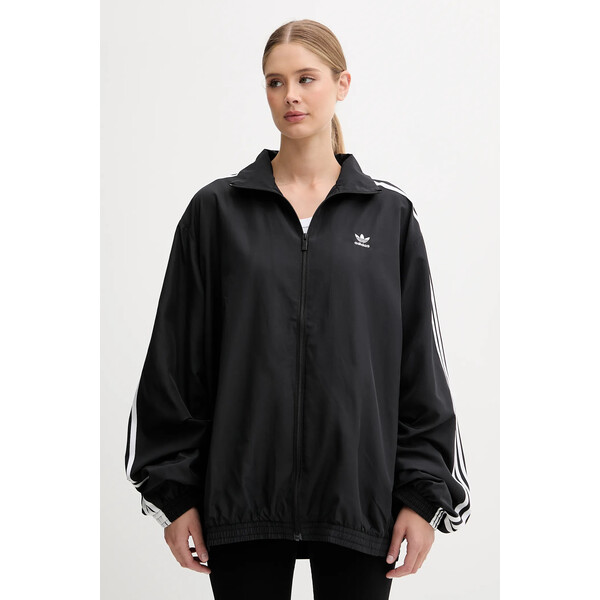 adidas Originals bluza OVERSIZED TT  damska kolor czarny z aplikacją JD3392