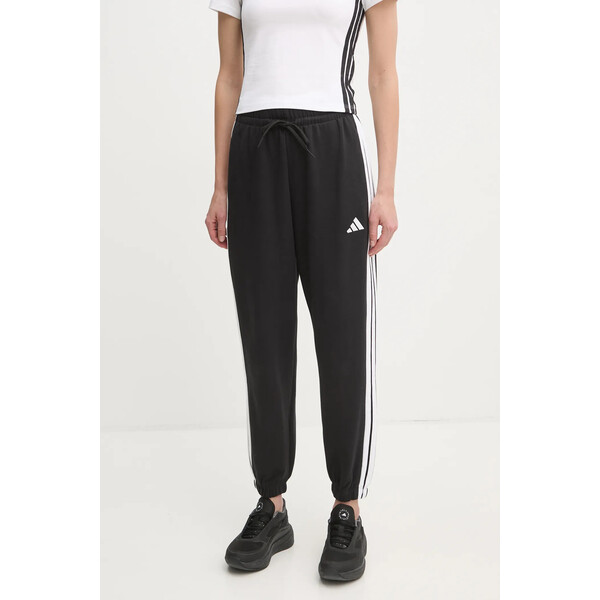 adidas spodnie dresowe Essentials  kolor czarny z aplikacją JE1276