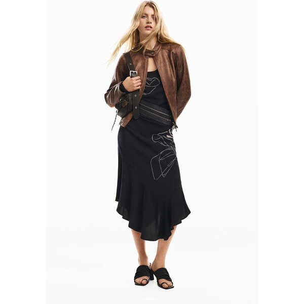 Desigual Sukienka midi w kwiaty 26SWVWXH2000