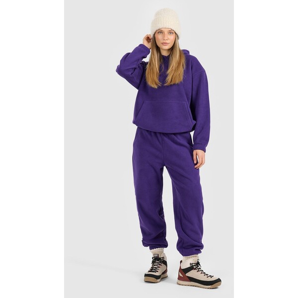 4F Spodnie dresowe polarowe damskie - fioletowe