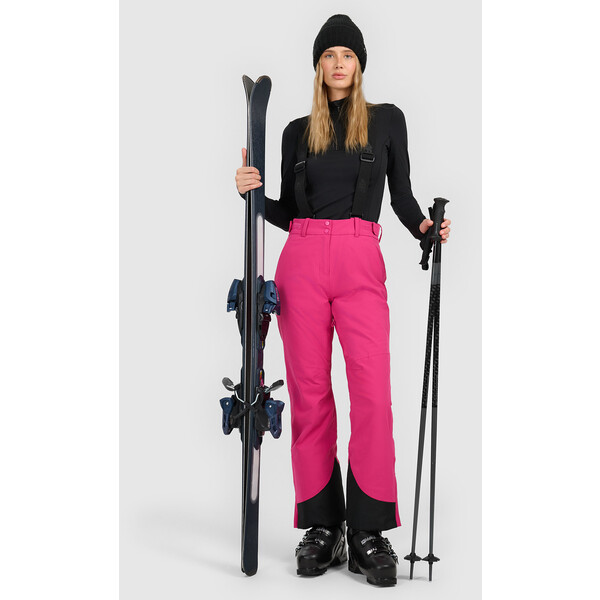 4F Spodnie narciarskie membrana 10000 damskie - różowe