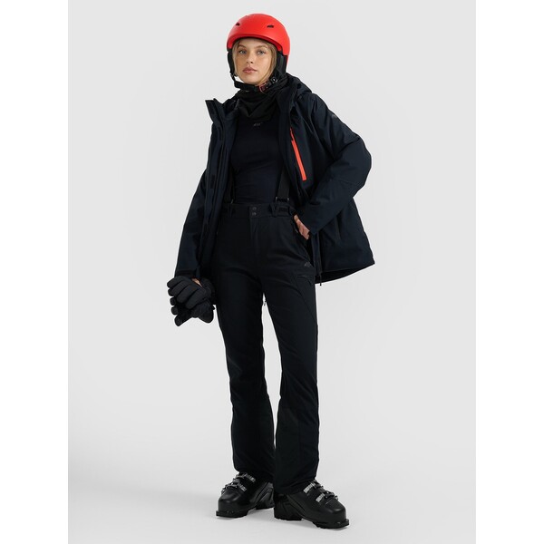4F Spodnie narciarskie membrana 10000 damskie - czarne