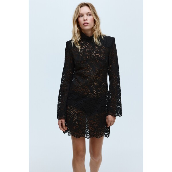 H&M Koronkowa sukienka z półgolfem 1310659