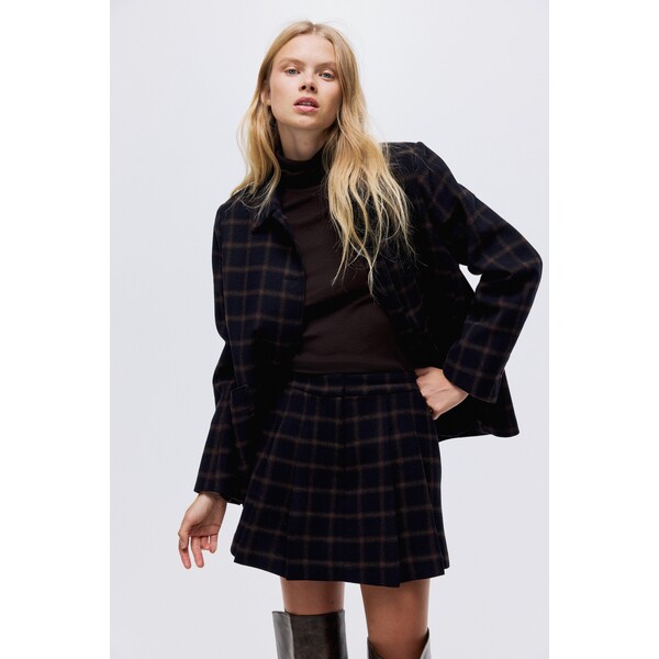 H&M Plisowane spódnico-szorty z domieszką wełny 1307679