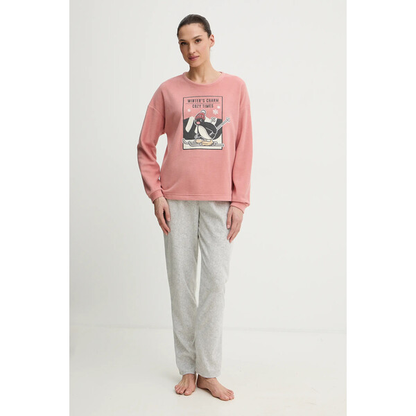 women'secret piżama  damska kolor różowy 3132242
