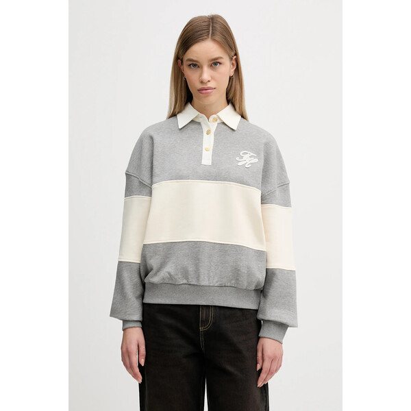 Tommy Hilfiger bluza  damska kolor szary wzorzysta WW0WW48785