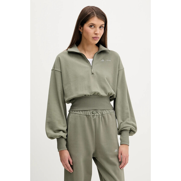 adidas bluza bawełniana adidas x Moon Boot  damska kolor zielony z nadrukiem JM1101