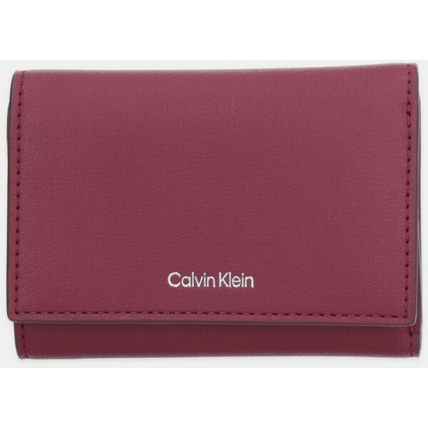 Calvin Klein portfel  damski kolor bordowy LV04F1117G