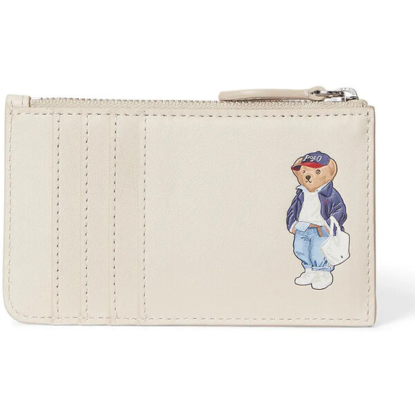 Polo Ralph Lauren portfel skórzany  damski kolor beżowy 427P05788