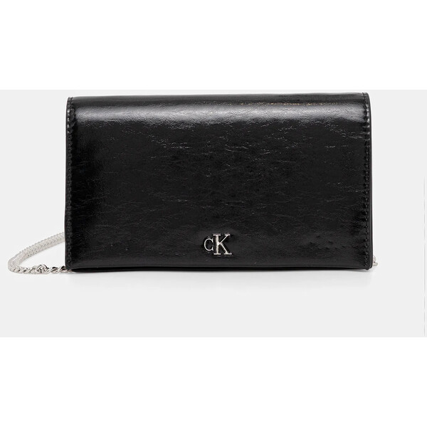 Calvin Klein portfel  damski kolor czarny LV04F3320G