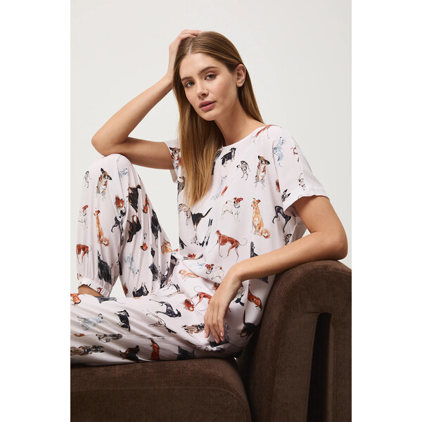 Medicine piżama  damska kolor beżowy