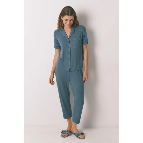 women'secret piżama  damska kolor zielony 3592437