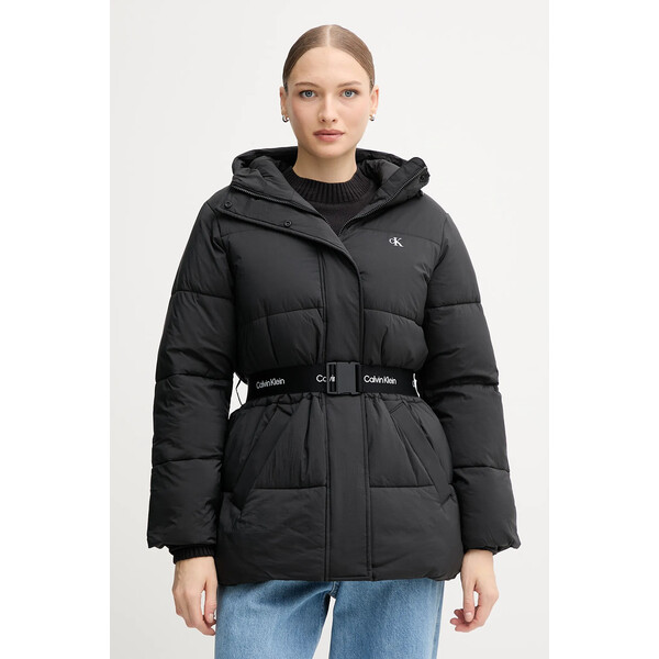 Calvin Klein Jeans kurtka  kolor czarny zimowa LV047D507G