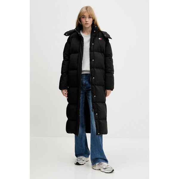 Tommy Jeans kurtka puchowa  kolor czarny zimowa DW0DW21977