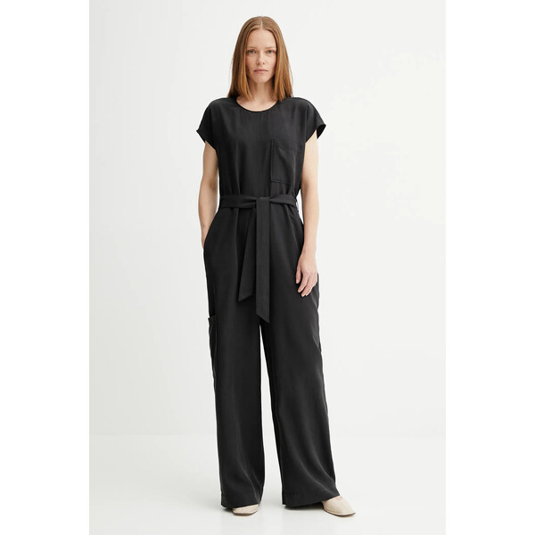 Marc O'Polo kombinezon  kolor czarny z dekoltem okrągłym 506097590007