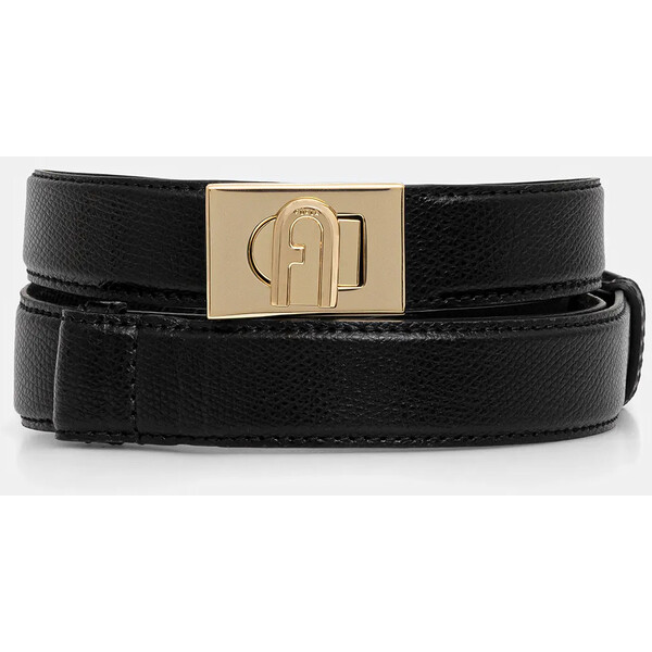 Furla pasek skórzany  damski kolor czarny WC00065 ARE000 O6000