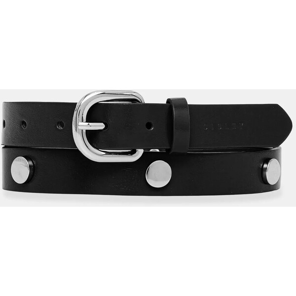 Sisley pasek  damski kolor czarny 6QBXWL037