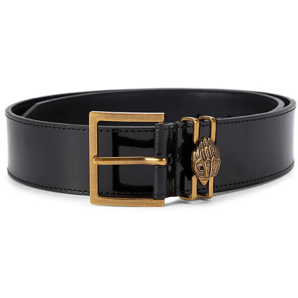 Kurt Geiger London pasek skórzany Shoreditch  damski kolor czarny 5410900309