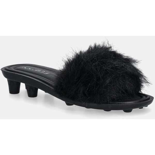 Puma klapki PUMA x FENTY  damskie kolor czarny na małym obcasie 404768