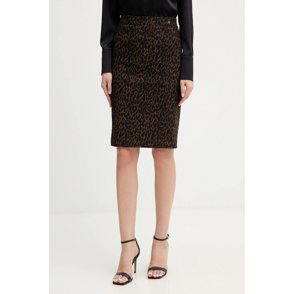 Guess spódnica CRETA  kolor brązowy midi ołówkowa W5BD84 W2362
