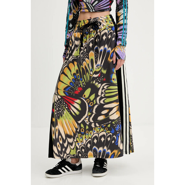 adidas spódnica x Farm Rio  kolor czarny maxi prosta JL8620
