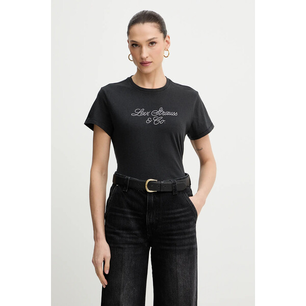 Levi's t-shirt bawełniany  damski kolor czarny A2226