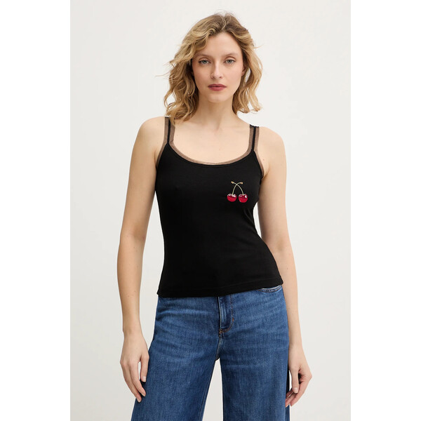 Never Fully Dressed top Cherry Teddy  kolor czarny NFDTO2101