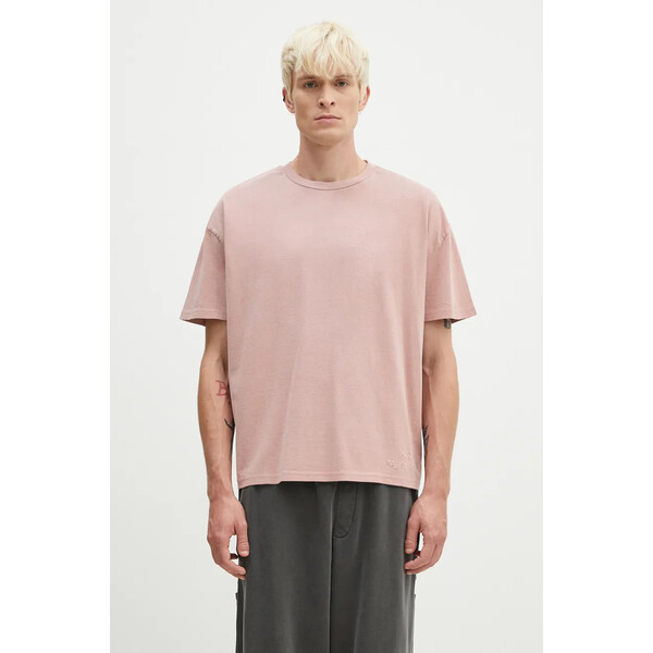A.P.C. t-shirt bawełniany Floater  kolor różowy gładki COHBS-M26437