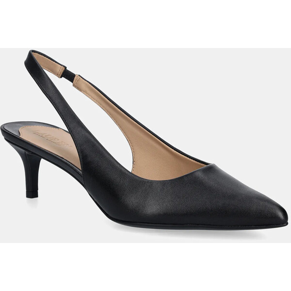 Lauren Ralph Lauren szpilki skórzane Lolah II  kolor czarny 802P09033001