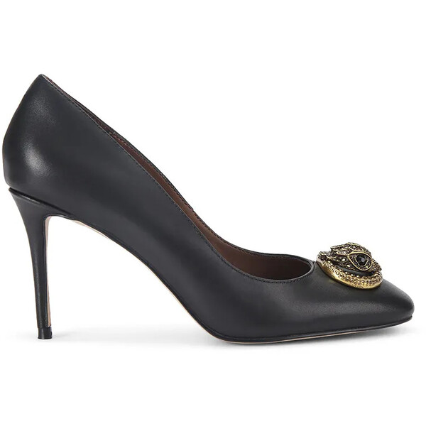 Kurt Geiger London szpilki skórzane Chelsea Round Toe Court  kolor czarny 5386100109