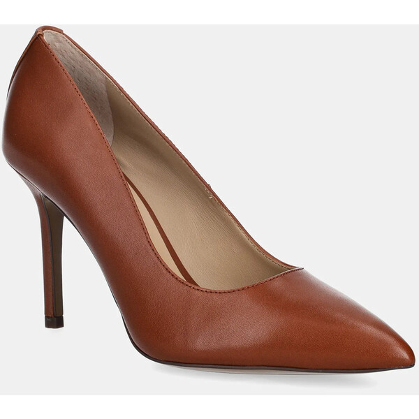 Lauren Ralph Lauren szpilki skórzane Lindella II  kolor brązowy 802P09032002