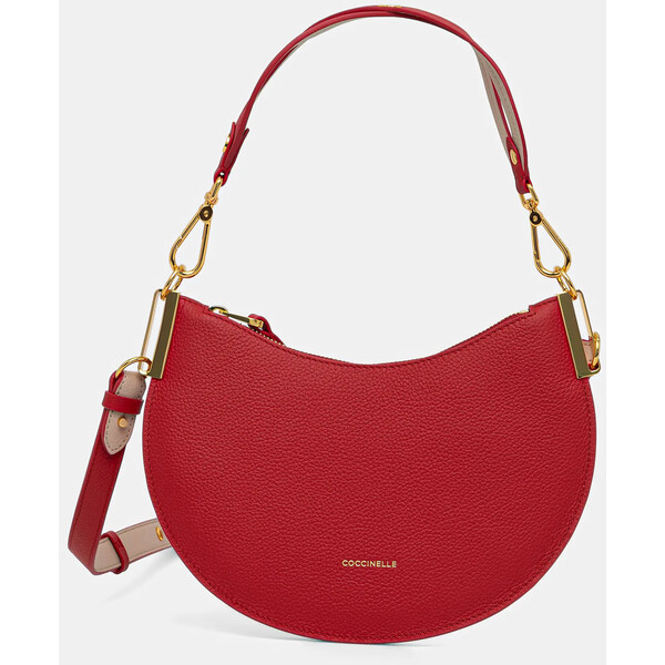 Coccinelle torebka skórzana COCCINELLESUNUP  kolor czerwony E1.QKF.13.03.01