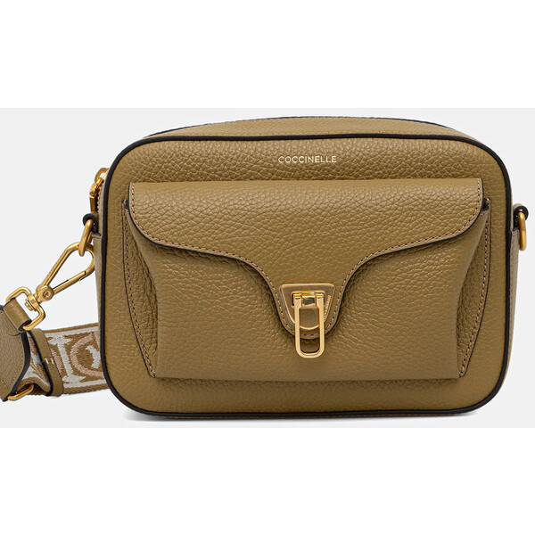 Coccinelle torebka skórzana  kolor zielony E1 NOF 15 02 01