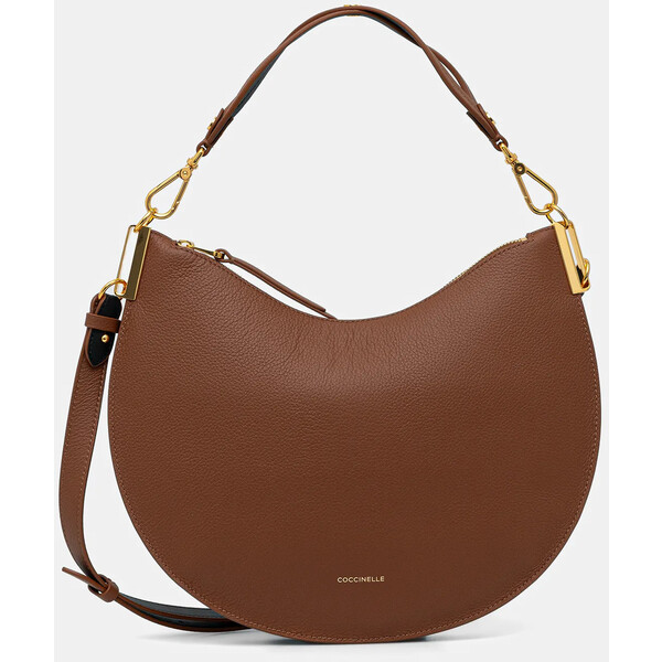 Coccinelle torebka skórzana COCCINELLESUNUP  kolor brązowy E1.QKF.13.02.01