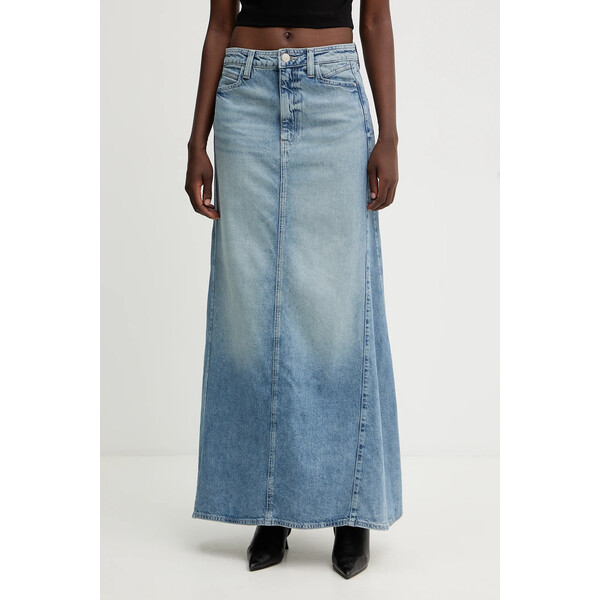 Guess spódnica SIENNA  kolor niebieski maxi rozkloszowana W5BD88 D0742